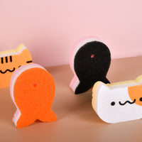 Cat sponge fish design