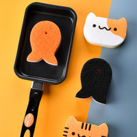 SPONJ Cat Sponges (4-pack) cute kitchen