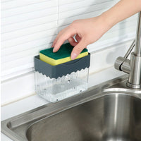 SPONJ 2-in-1 Soap Dispenser Sponge Caddy Navy Blue