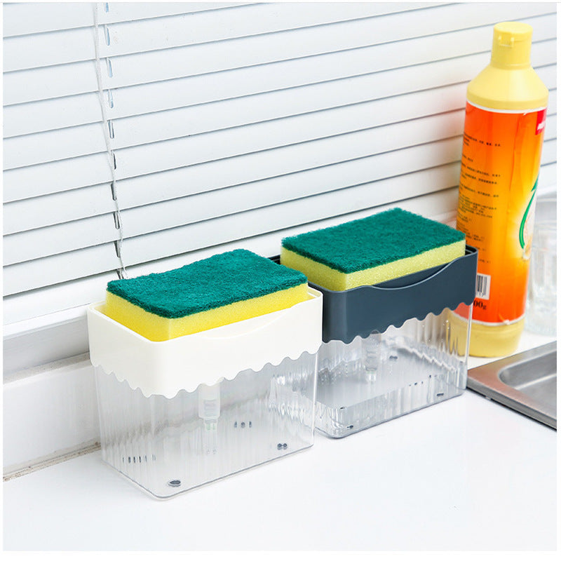 Push-type soap dispenser detail