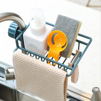 Faucet drain rack in use