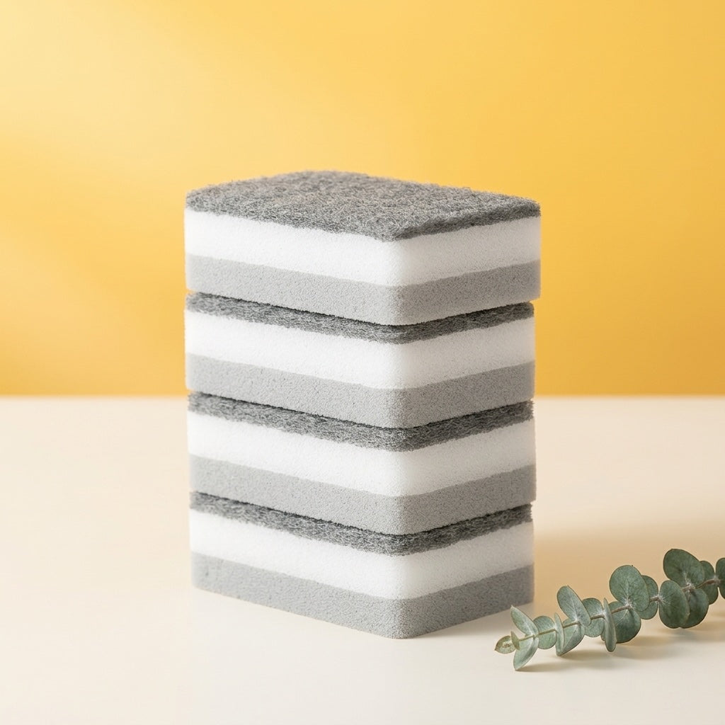 Stack of SPONJ grey dish sponges