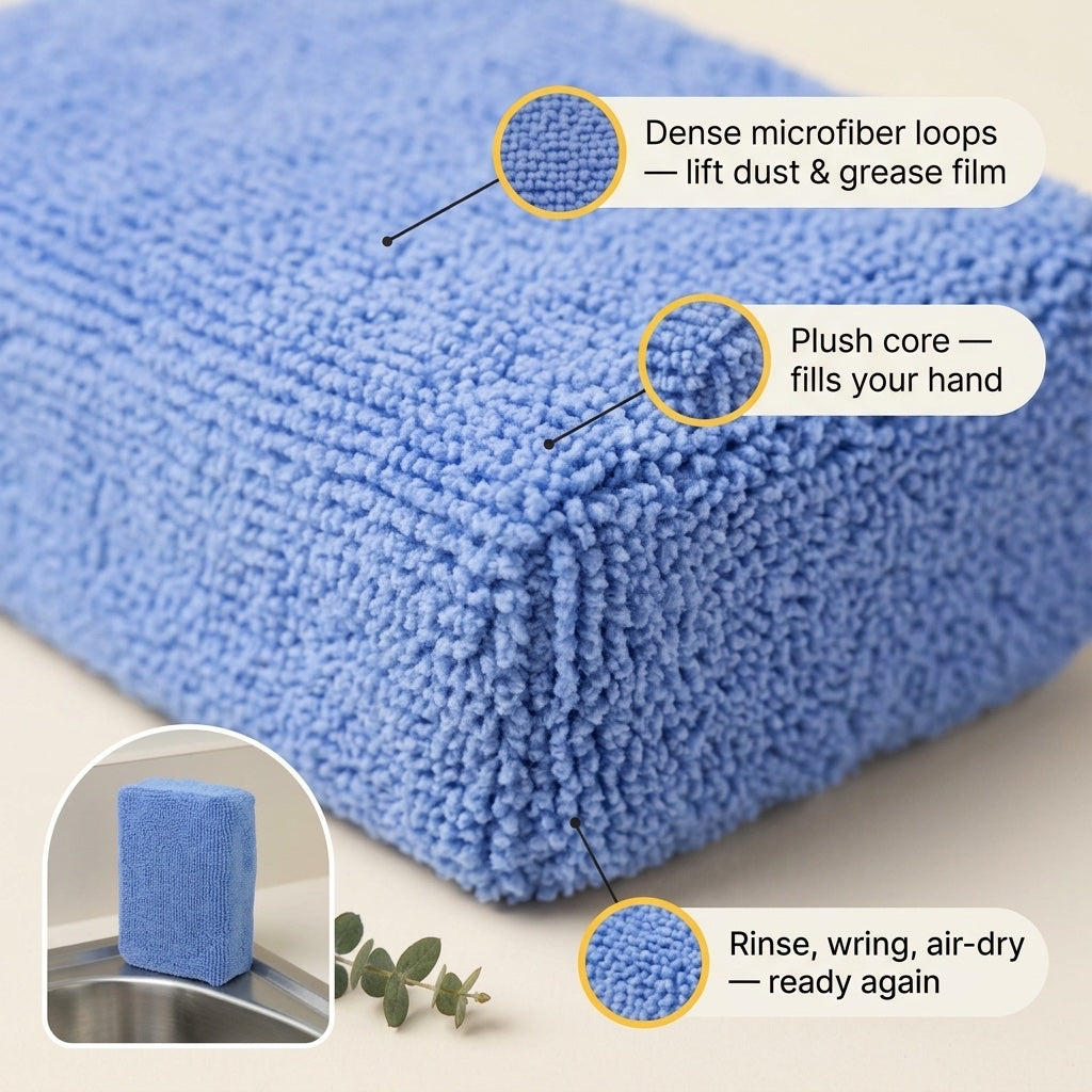 Close-up of the dense microfiber loops