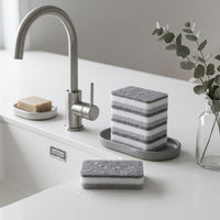 Grey dish sponges